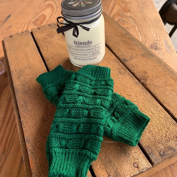 ✨CHUNKY KNIT HAND WARMERS FINGERLESS GLOVES - Picture 2 of 4